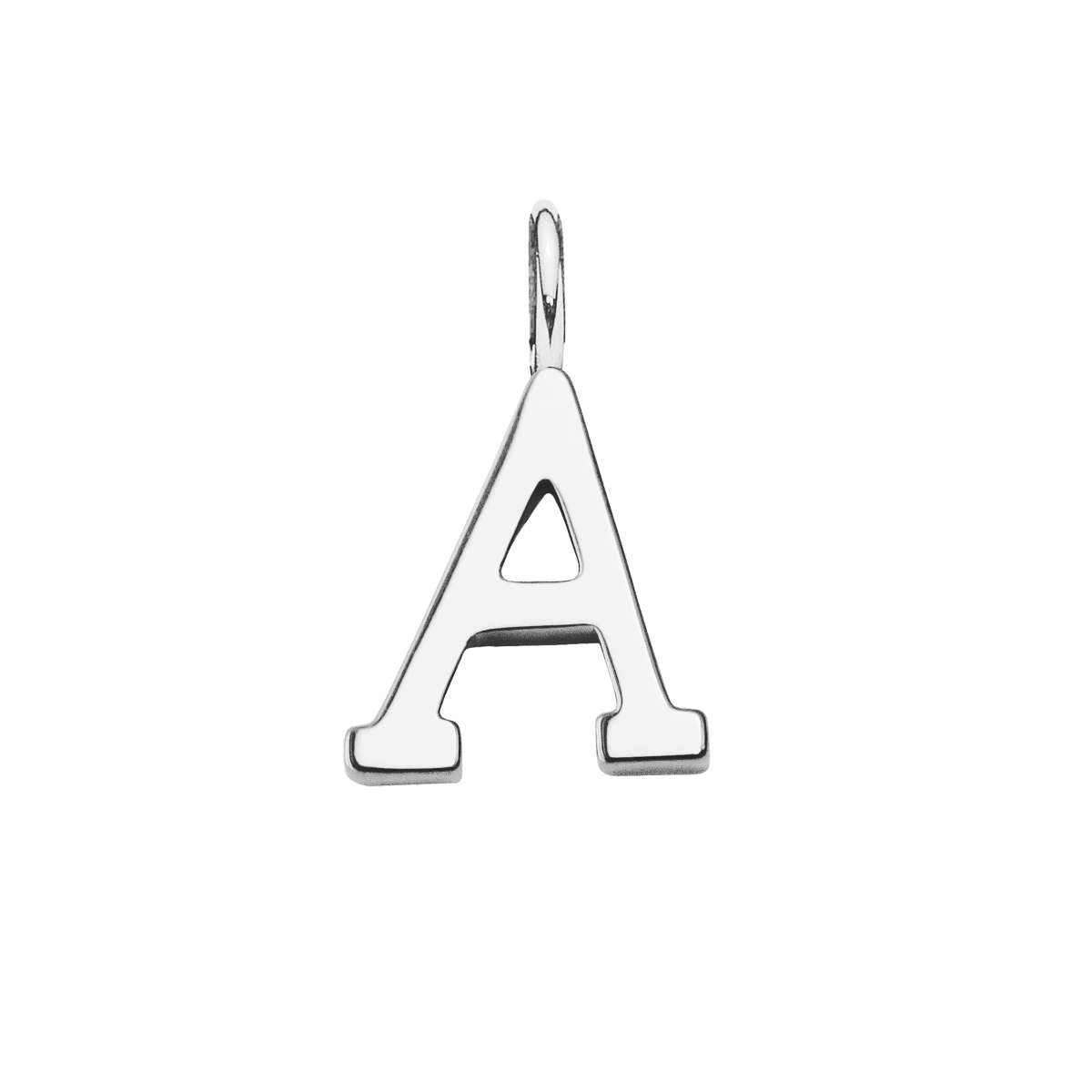 Pendentif lettre A plaqué argent