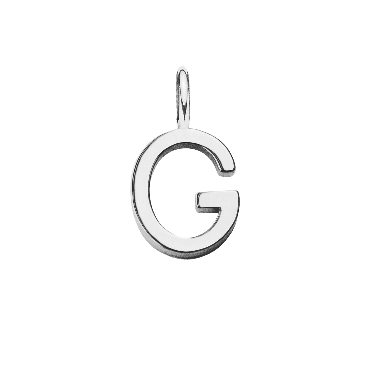 Pendentif lettre G plaqué argent