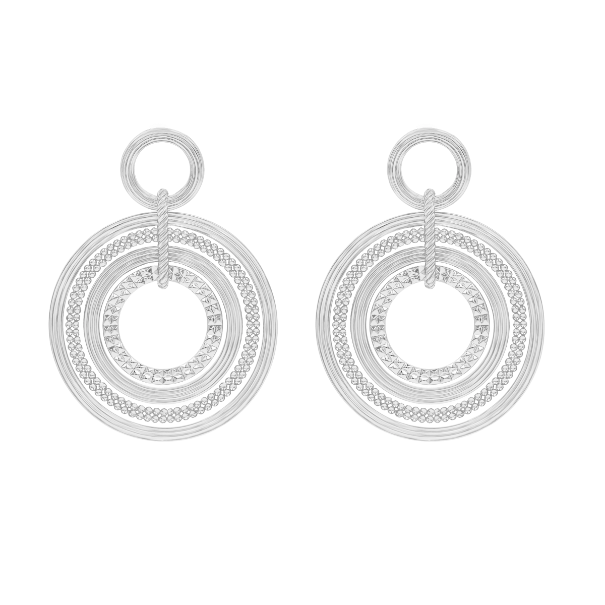 Pendants d'oreilles Etno I plaqué argent 