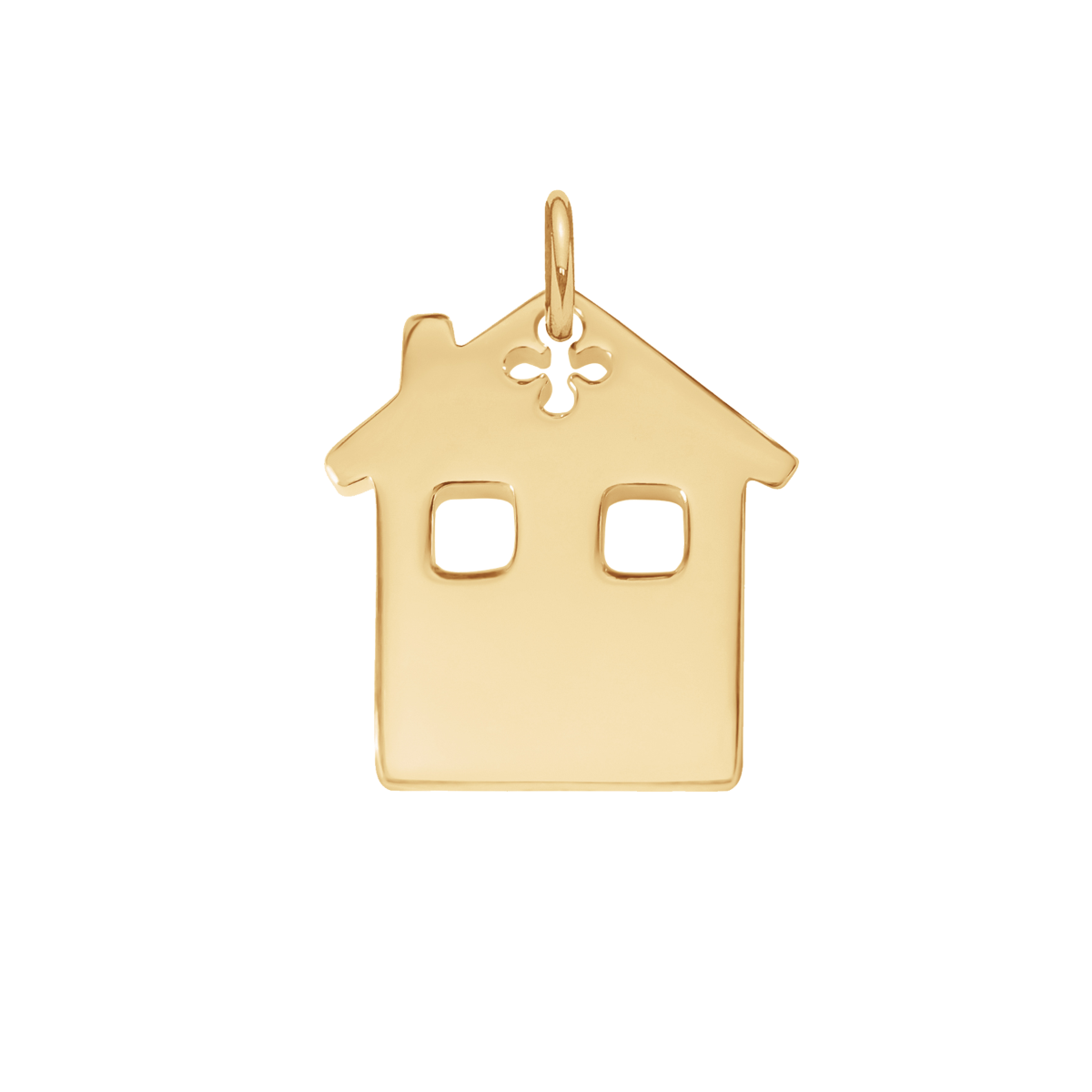 Pendentif Maison 2 cm doré à l’or fin