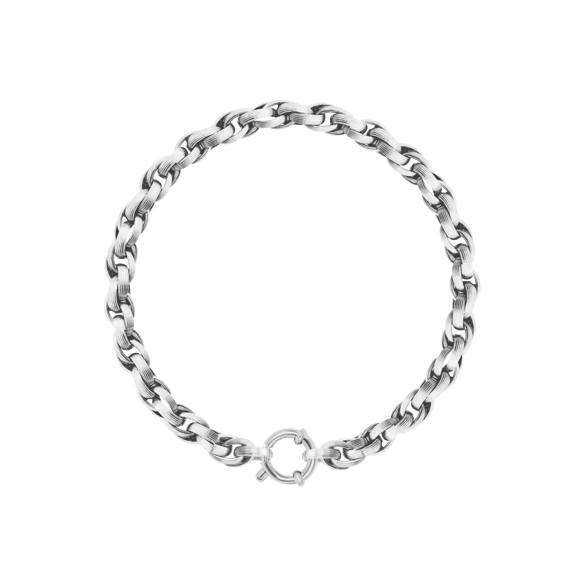 Braclet chaîne n°2 plaqué argent