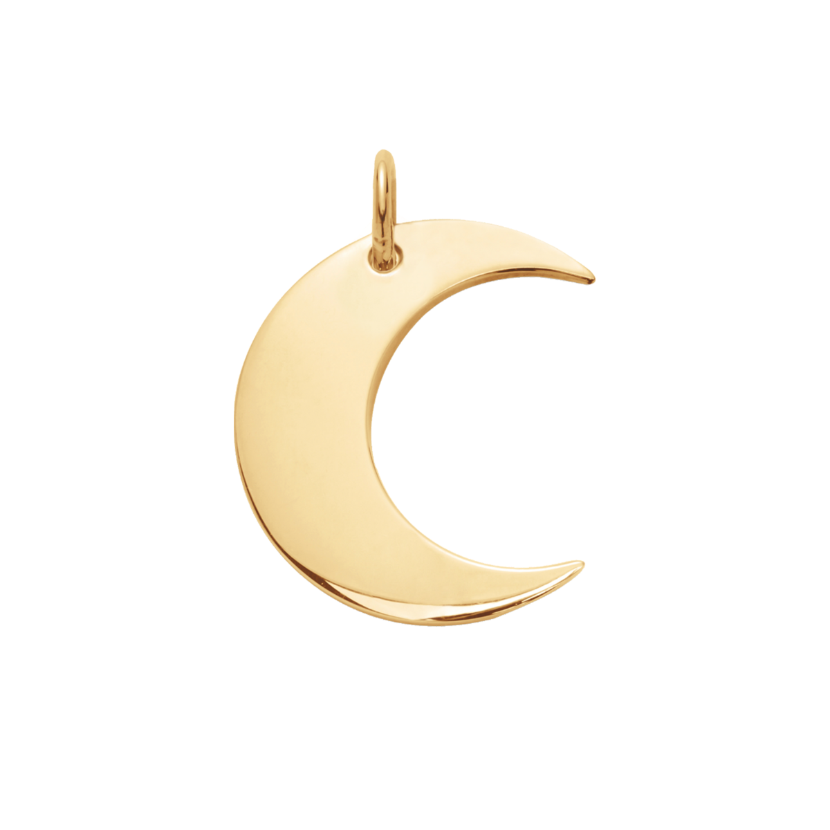 Pendentif Lune 1,5 cm doré à l’or fin