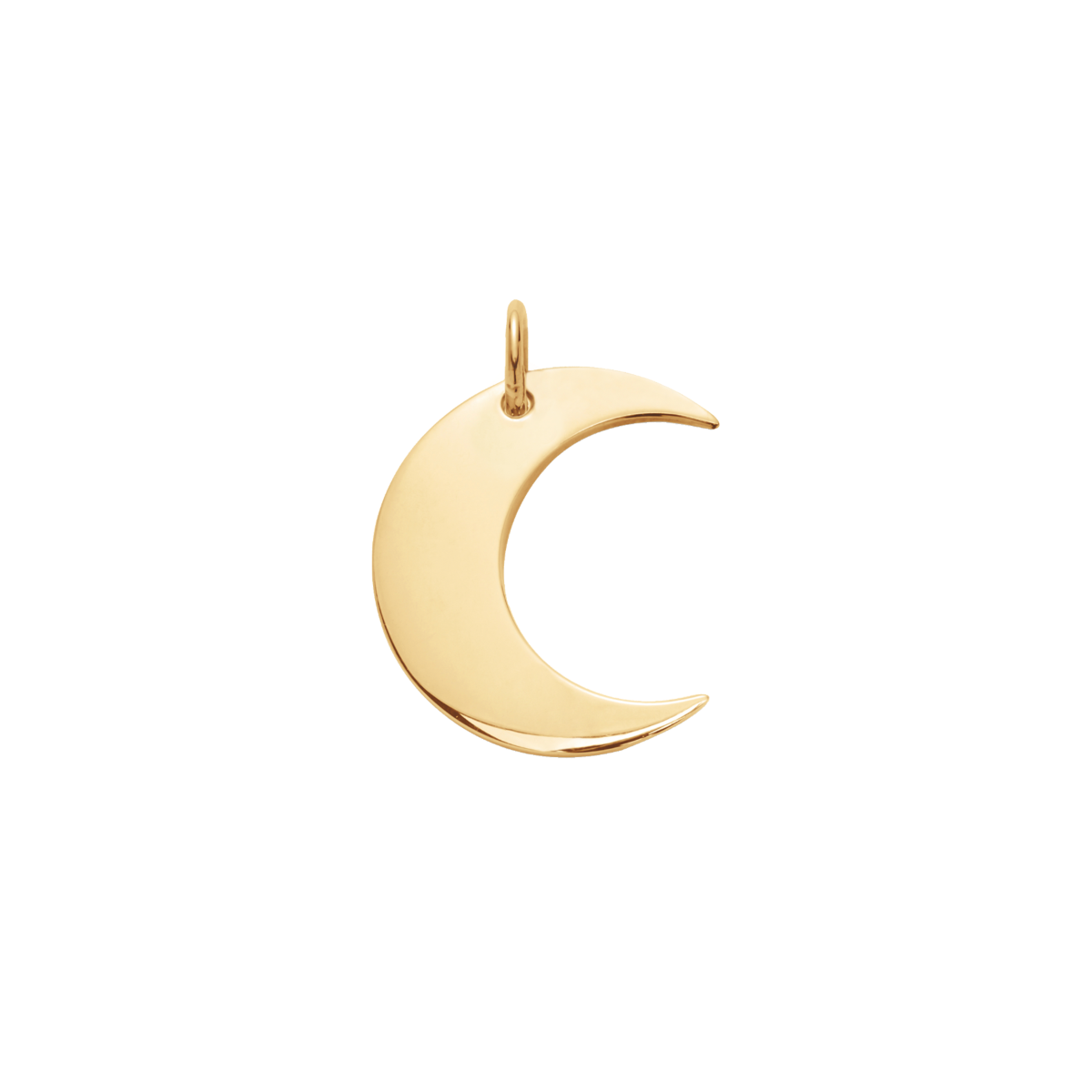 Pendentif Lune 1 cm doré à l’or fin