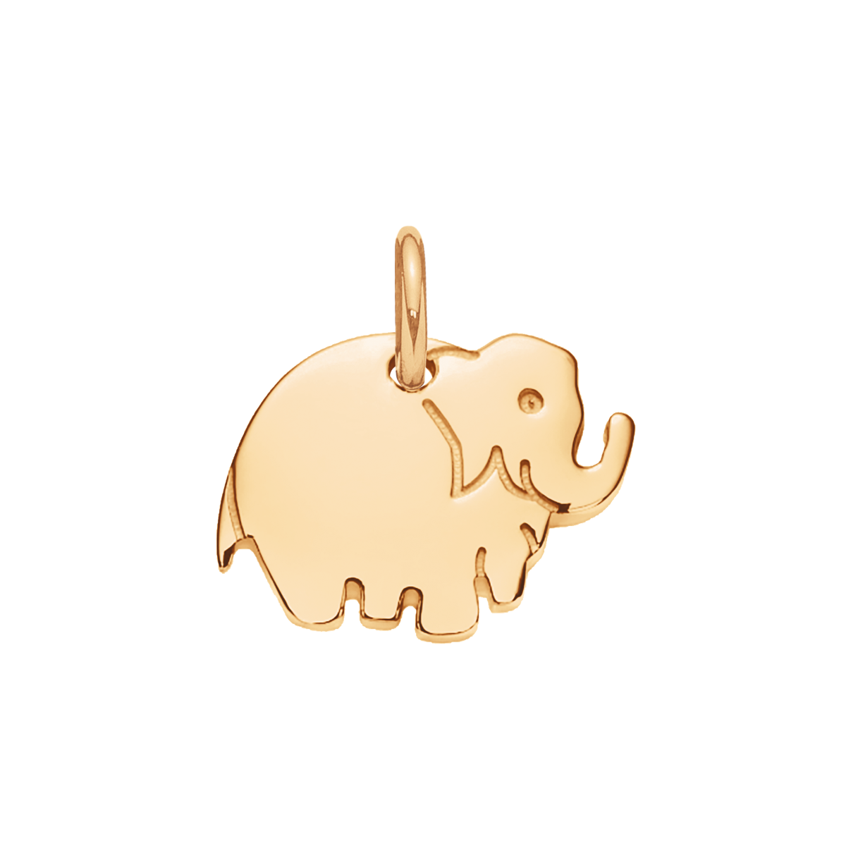 Pendentif Éléphant 1 cm doré à l’or fin