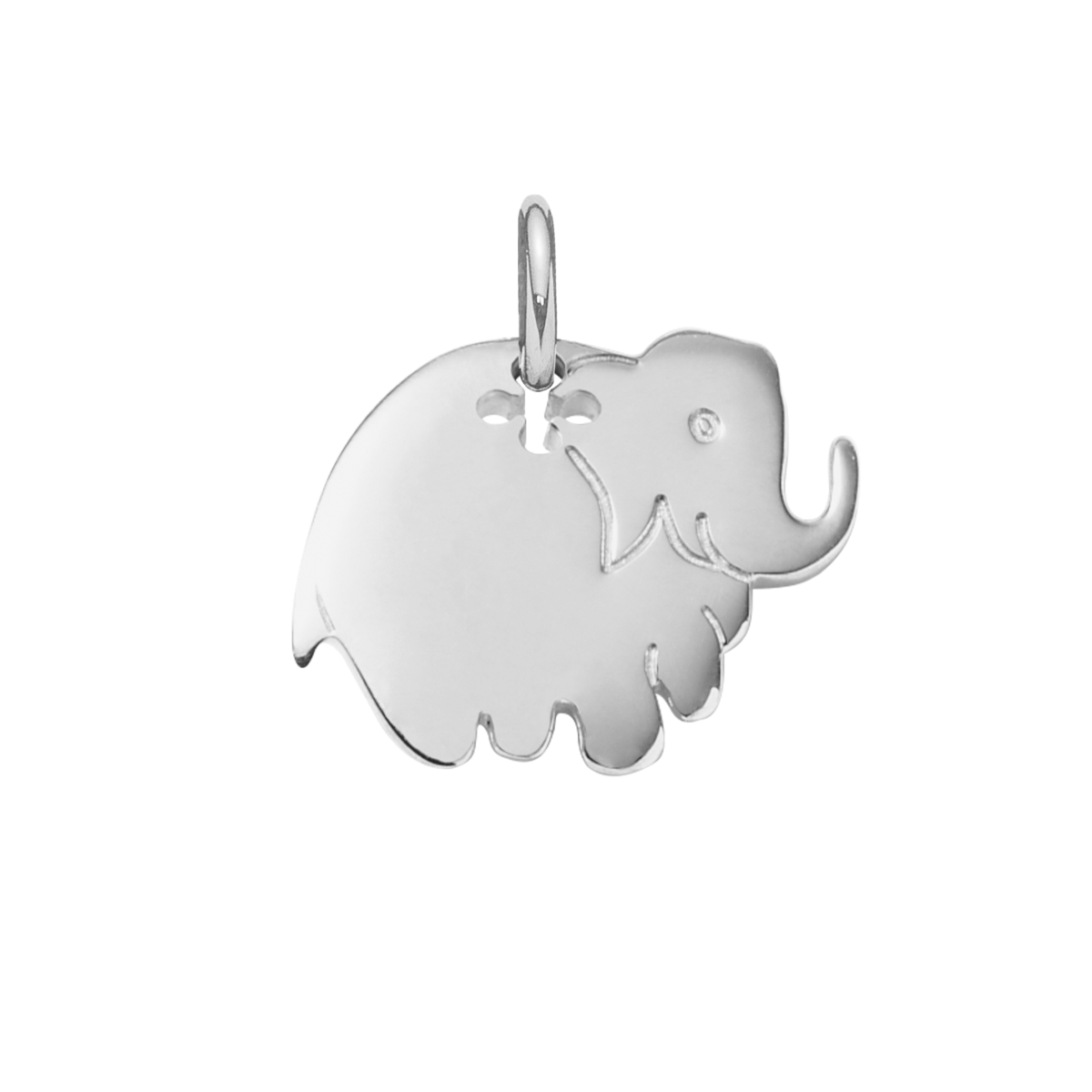 Elefant 2 cm silber