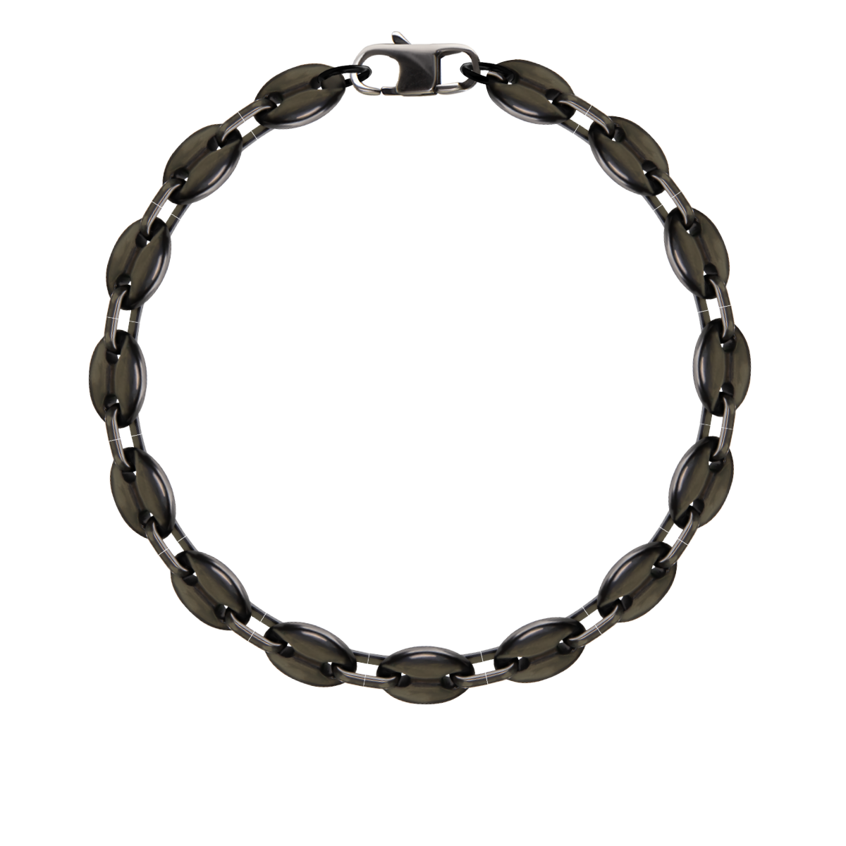 Bracelet pour homme grains de café effet usé 