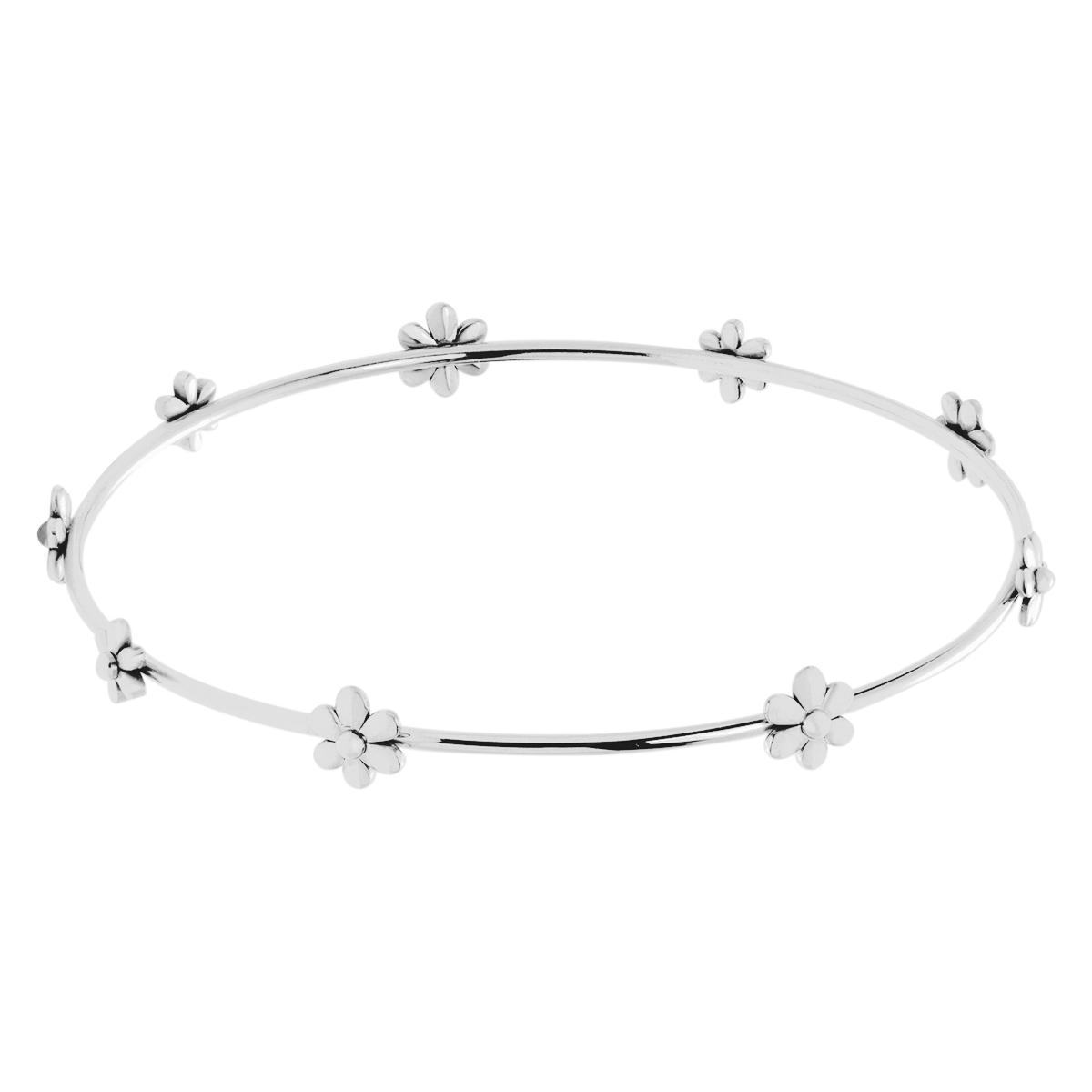 Bracelet Flowers plaqué argent