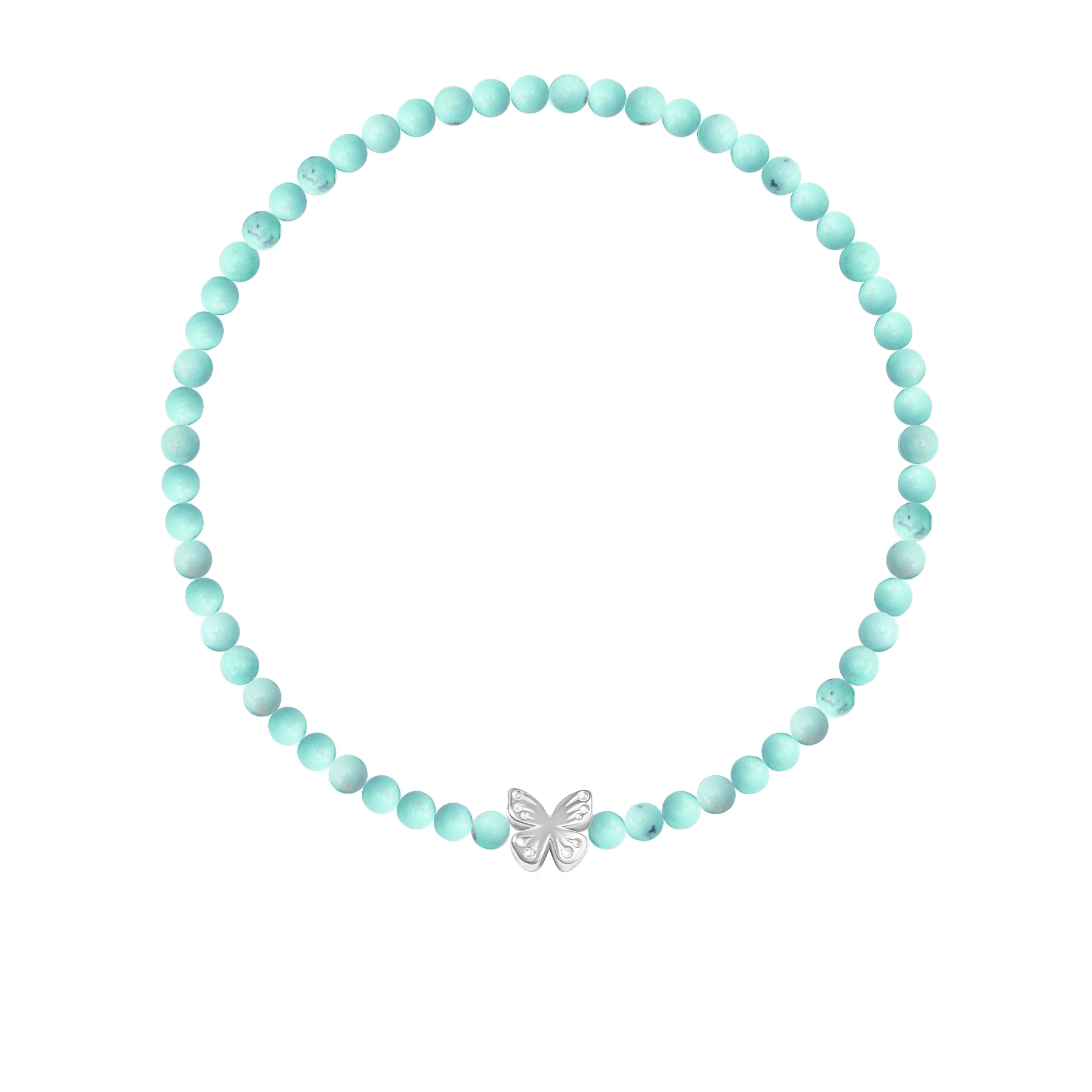 Bracelet Uranus avec papillon Etincelle en argent 