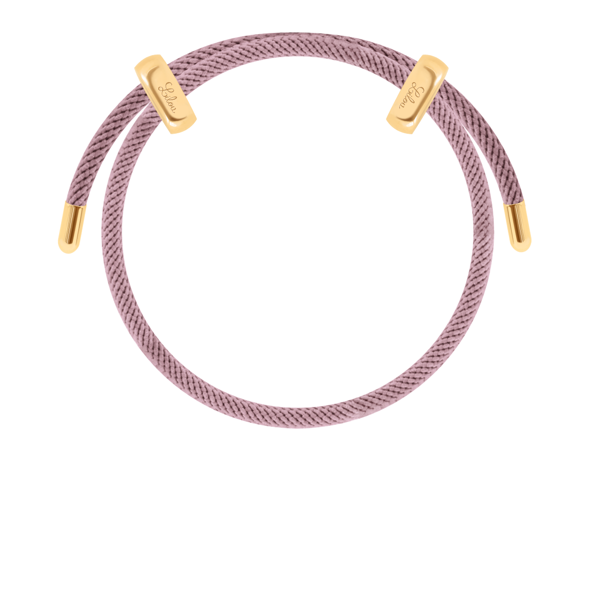 Bracelet Liana, couleur rose nude doré à l’or fin