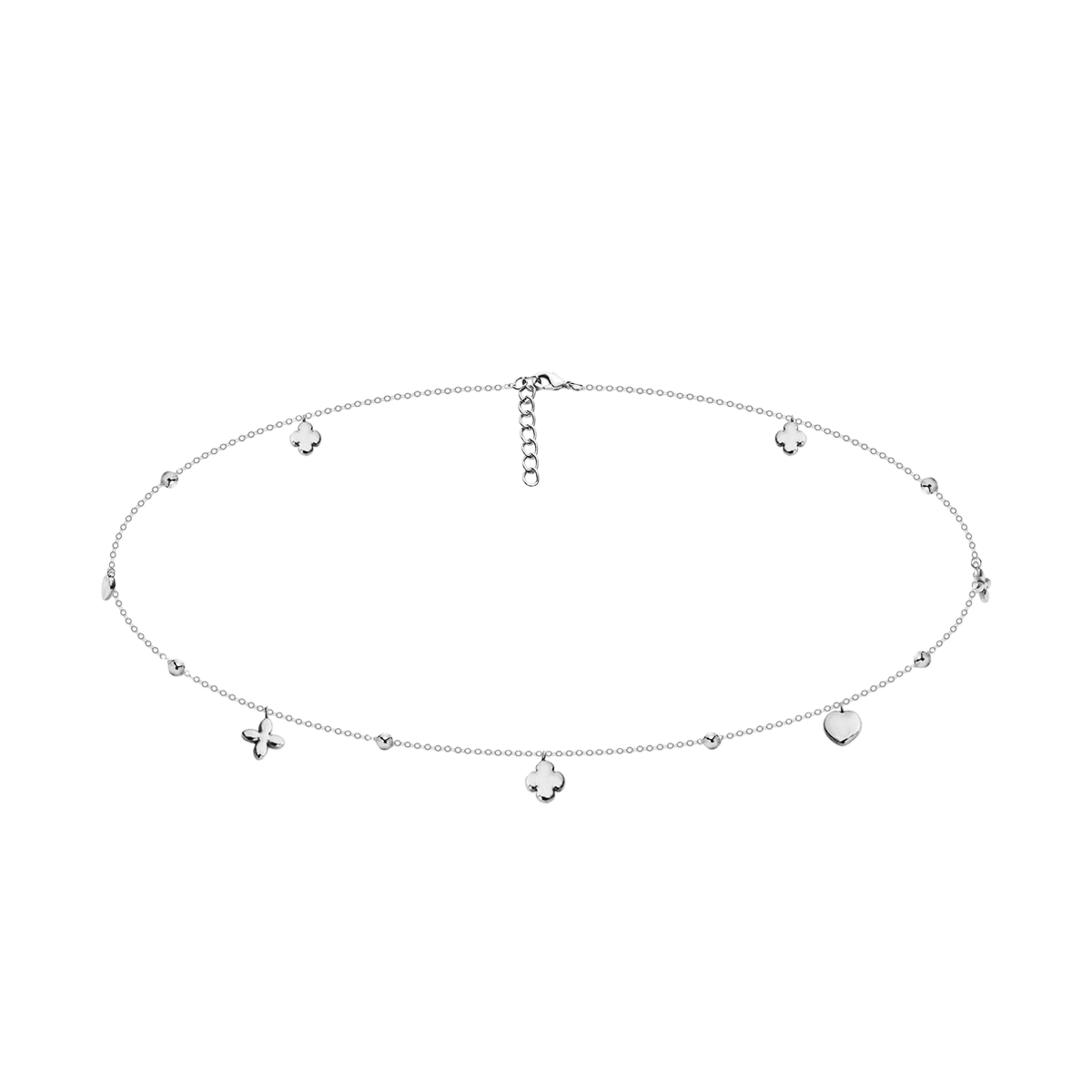 Collier ras de cou Etincelle plaqué argent