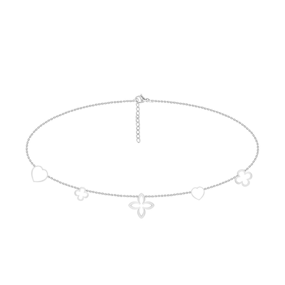 Choker Icons plaqué argent