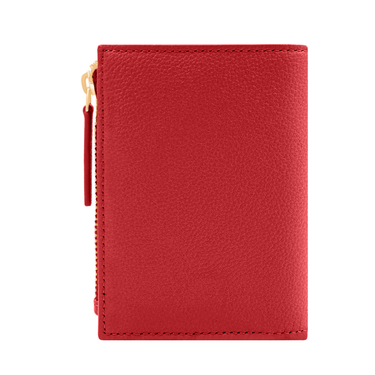 Portefeuille en cuir rouge pour femme