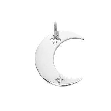 Pendentif Lune 2 cm en argent