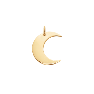 Pendentif Lune 1 cm doré à l’or fin