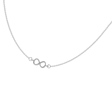 Collier chaîne avec pendentif Infini en argent