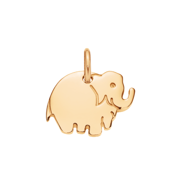 Pendentif Éléphant 1 cm doré à l’or fin