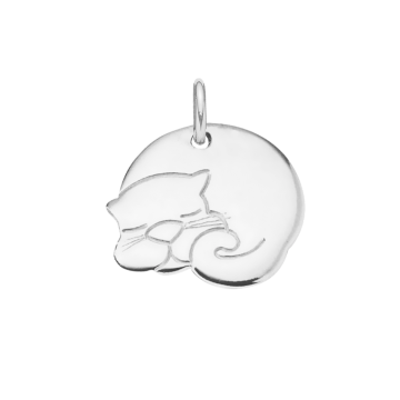 Pendentif Chat 1,5 cm en argent