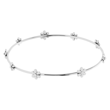 Bracelet Flowers plaqué argent