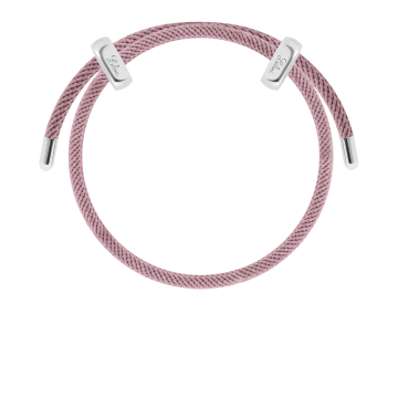 Bracelet Liana, couleur rose nude plaqué argent