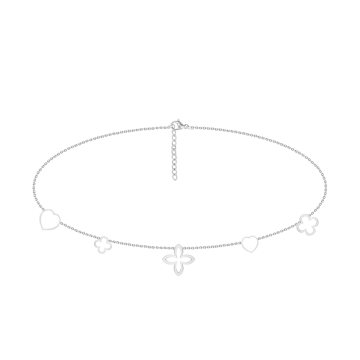 Choker Icons plaqué argent