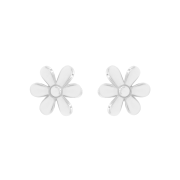 Boucles d'oreilles Flowers en argent 