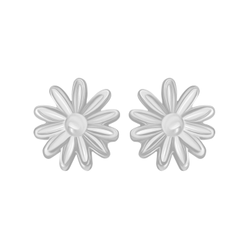 Boucles d’oreilles Flowers Etincelle en argent