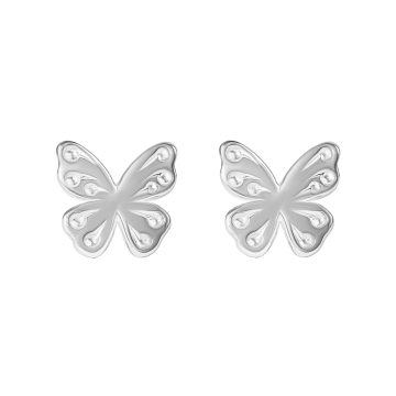 Boucles d’oreilles papillon Etincelle en argent