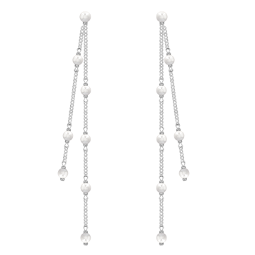 Pendants d'oreilles Pearls II plaqué argent