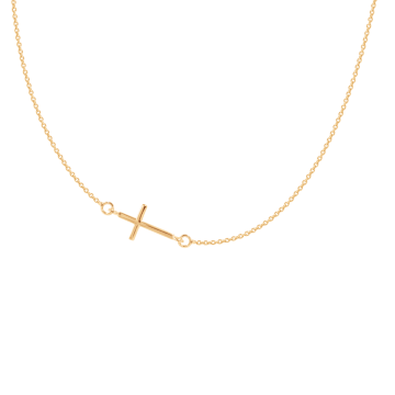 Collier avec croix en or 585 