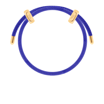 Bransoletka Liana, pozłacana w kolorze ciemnoniebieskim