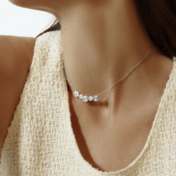 Collier MARGARET 5,  plaqué argent