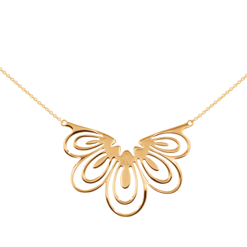 Collier Paon doré à l’or fin