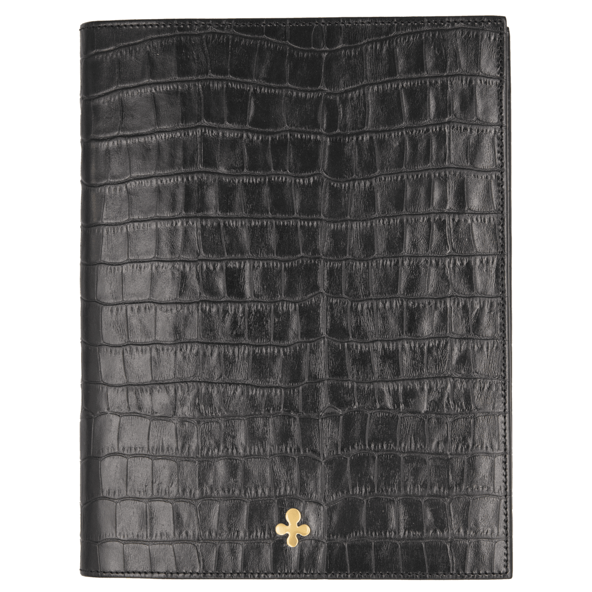 Carnet de notes en cuir noir 