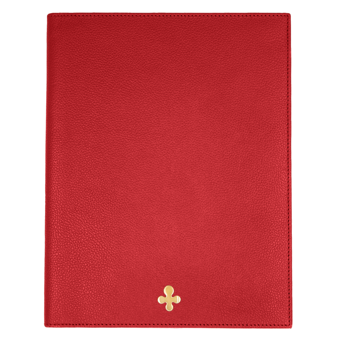 Carnet de notes en cuir rouge 