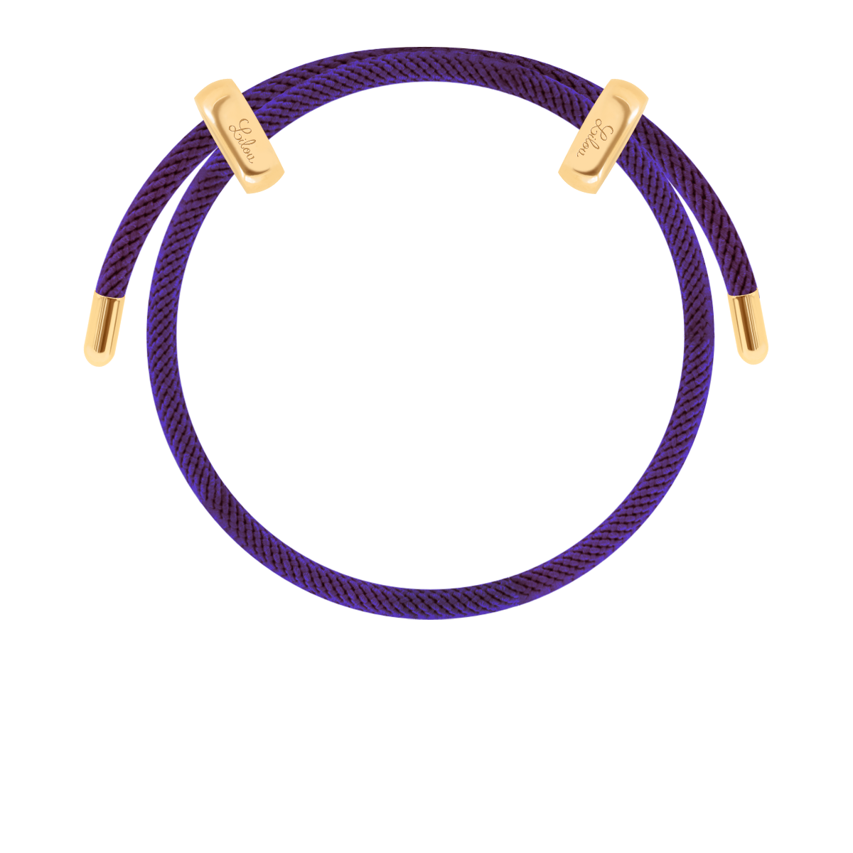 Bransoletka Liana, pozłacana w kolorze fioletowym