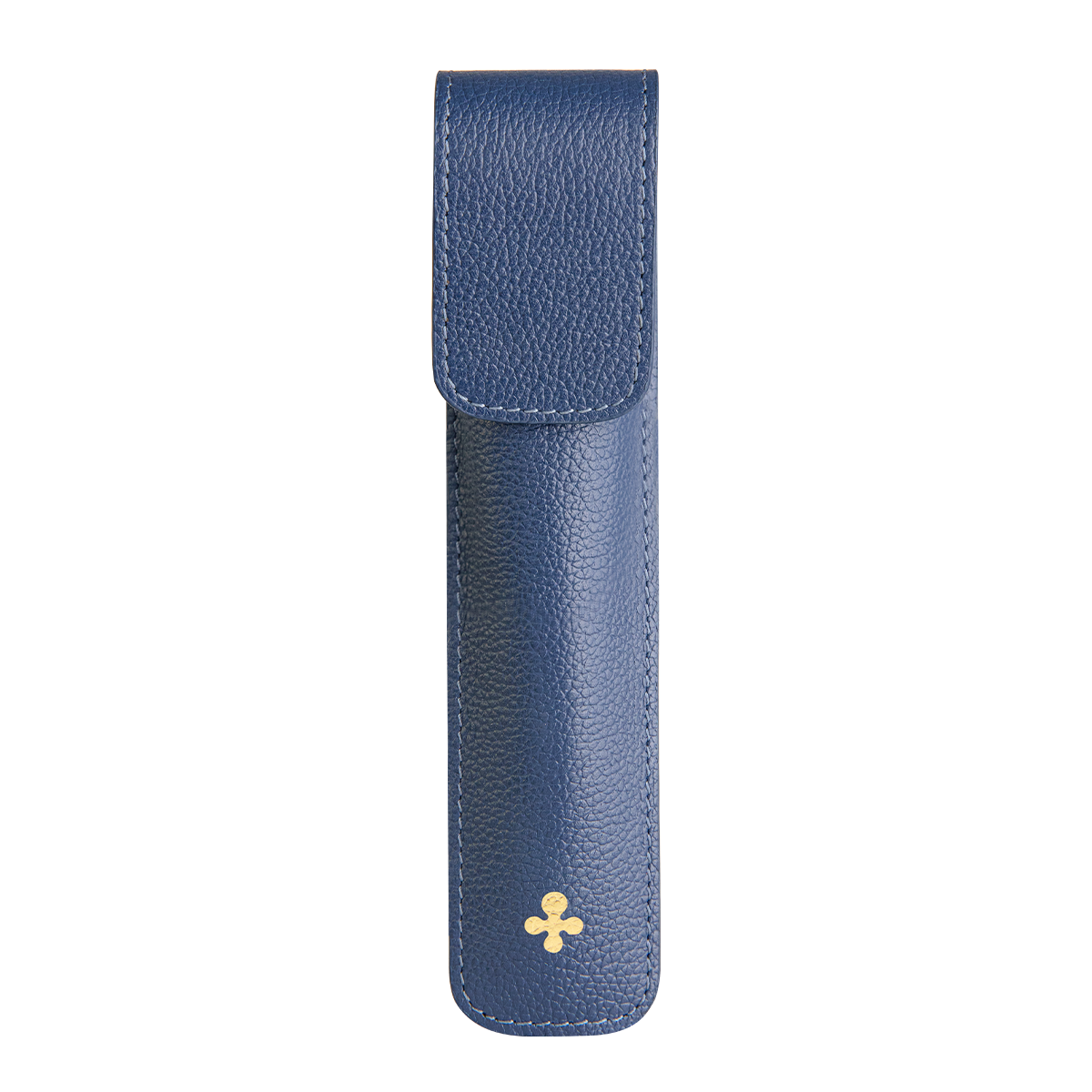 Étui pour stylo en cuir couleur bleu marine