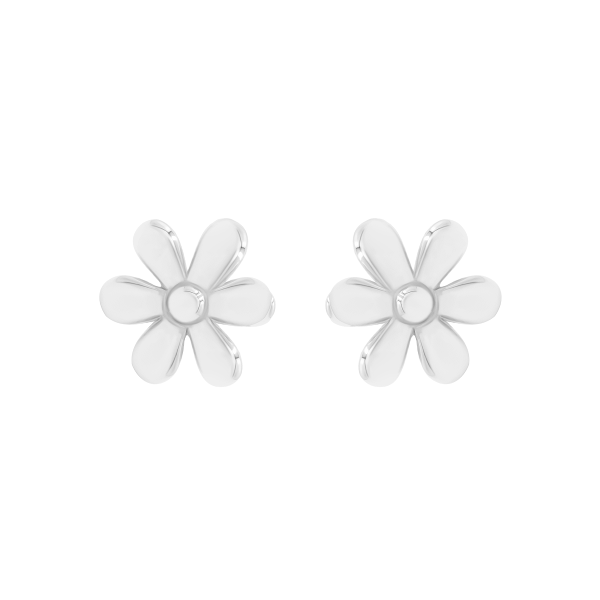 Boucles d'oreilles Flowers en argent 