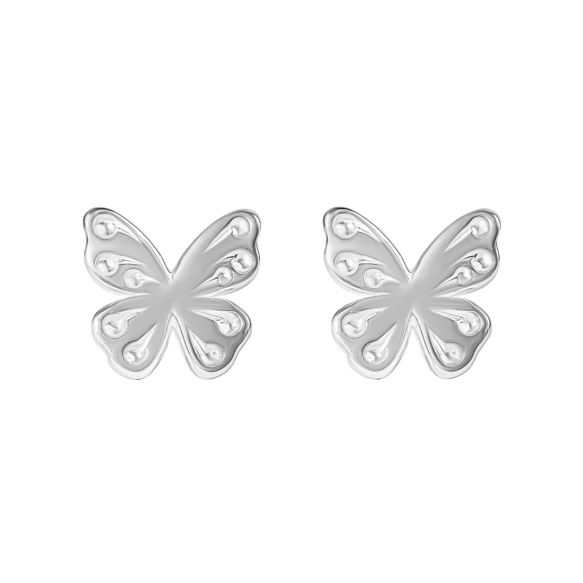 Boucles d’oreilles papillon Etincelle en argent