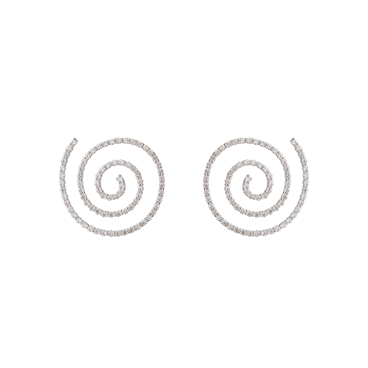 Boucles d'oreilles Spirale en argent