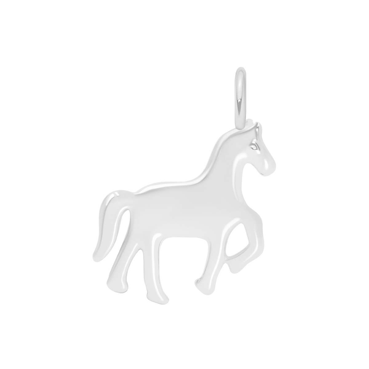 Pendentif Cheval 1,7 cm plaqué argent