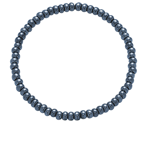 Bracelet en perles de cristal bleu marine