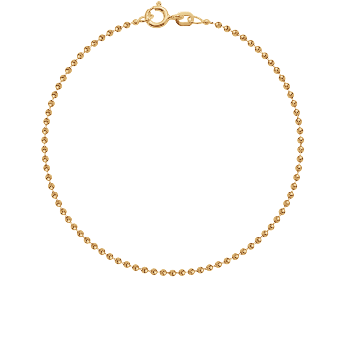 Bracelet chaîne petites boules doré à l’or fin