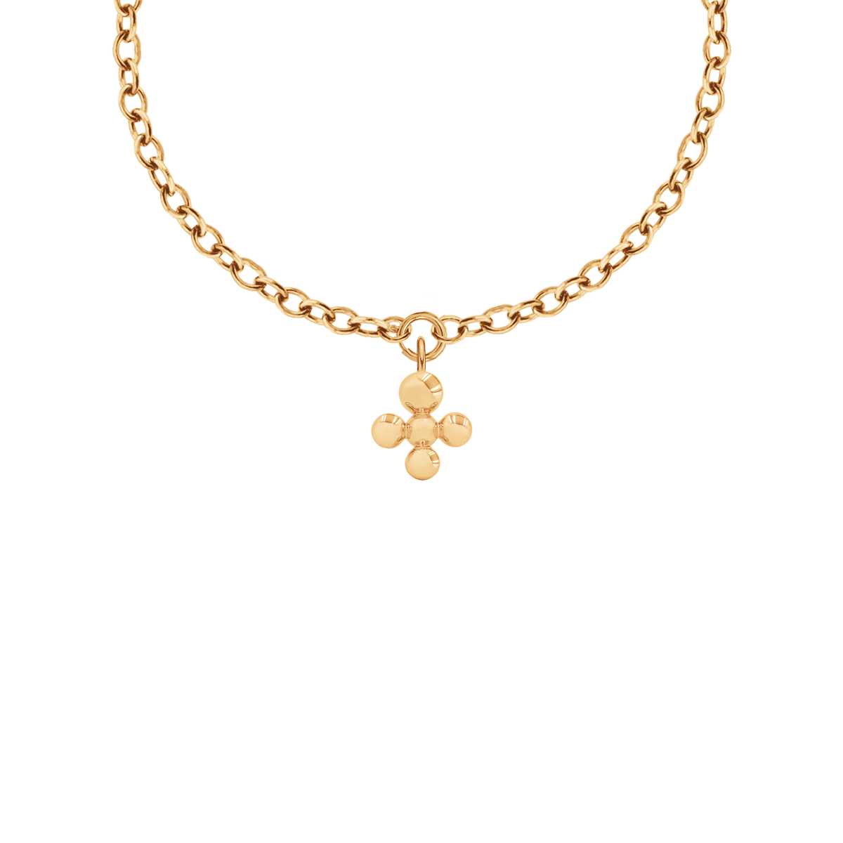 Collier chaîne n°1 avec pendentif Luck doré à l’or fin