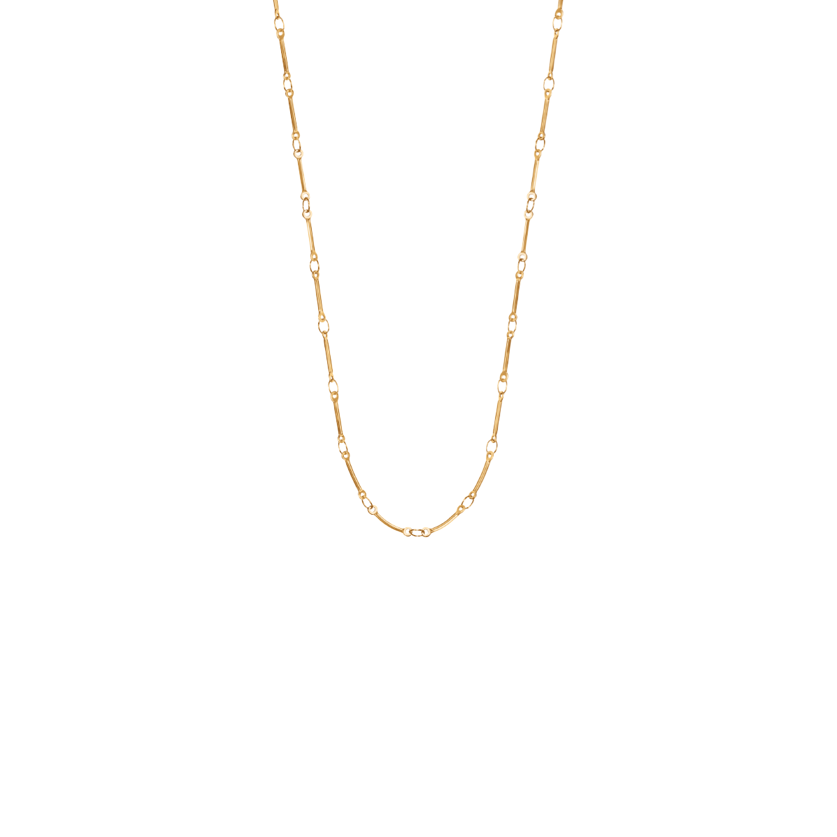 Collier Bamboo doré à l’or fin