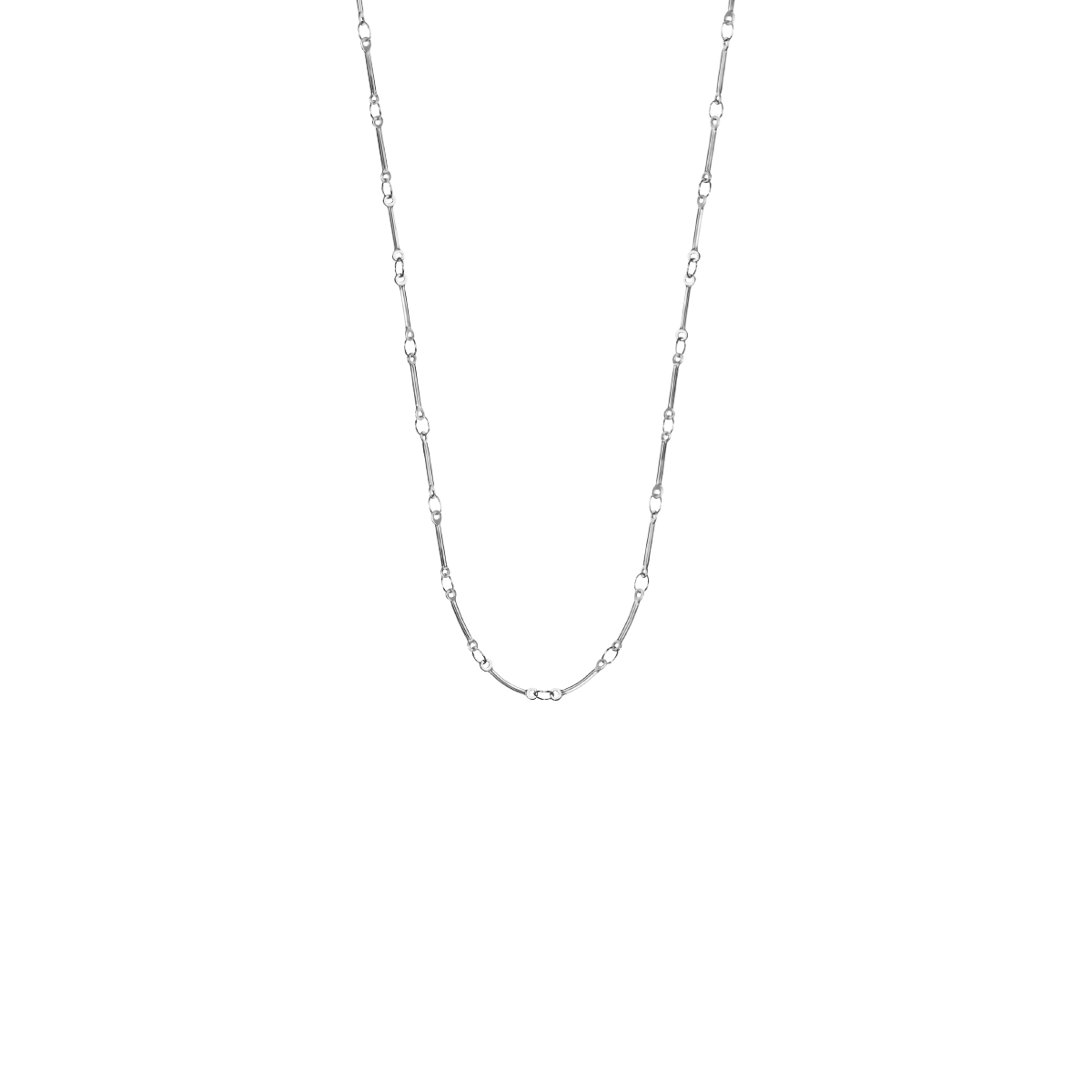 Collier Bamboo plaqué argent