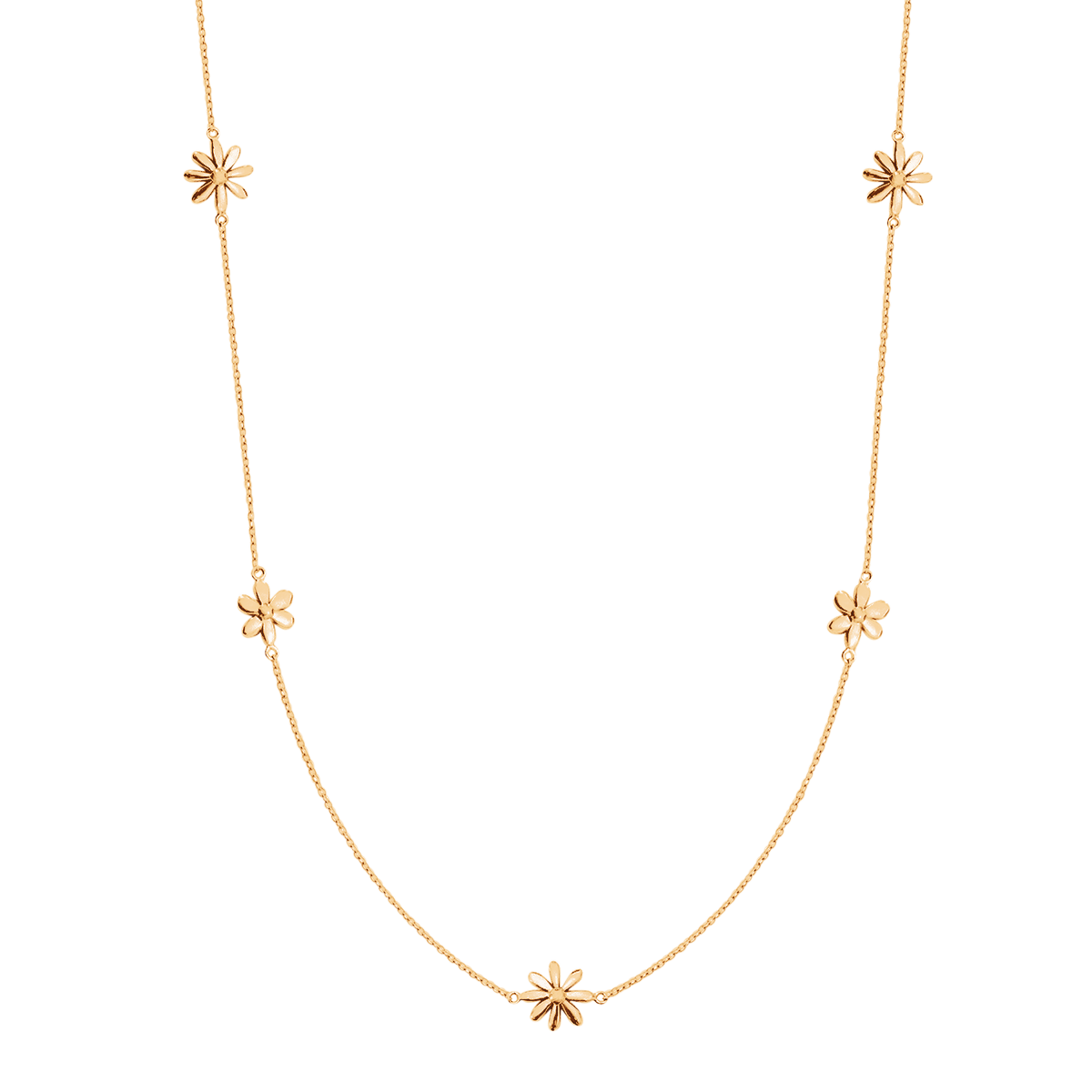 Collier Flowers doré à l’or fin