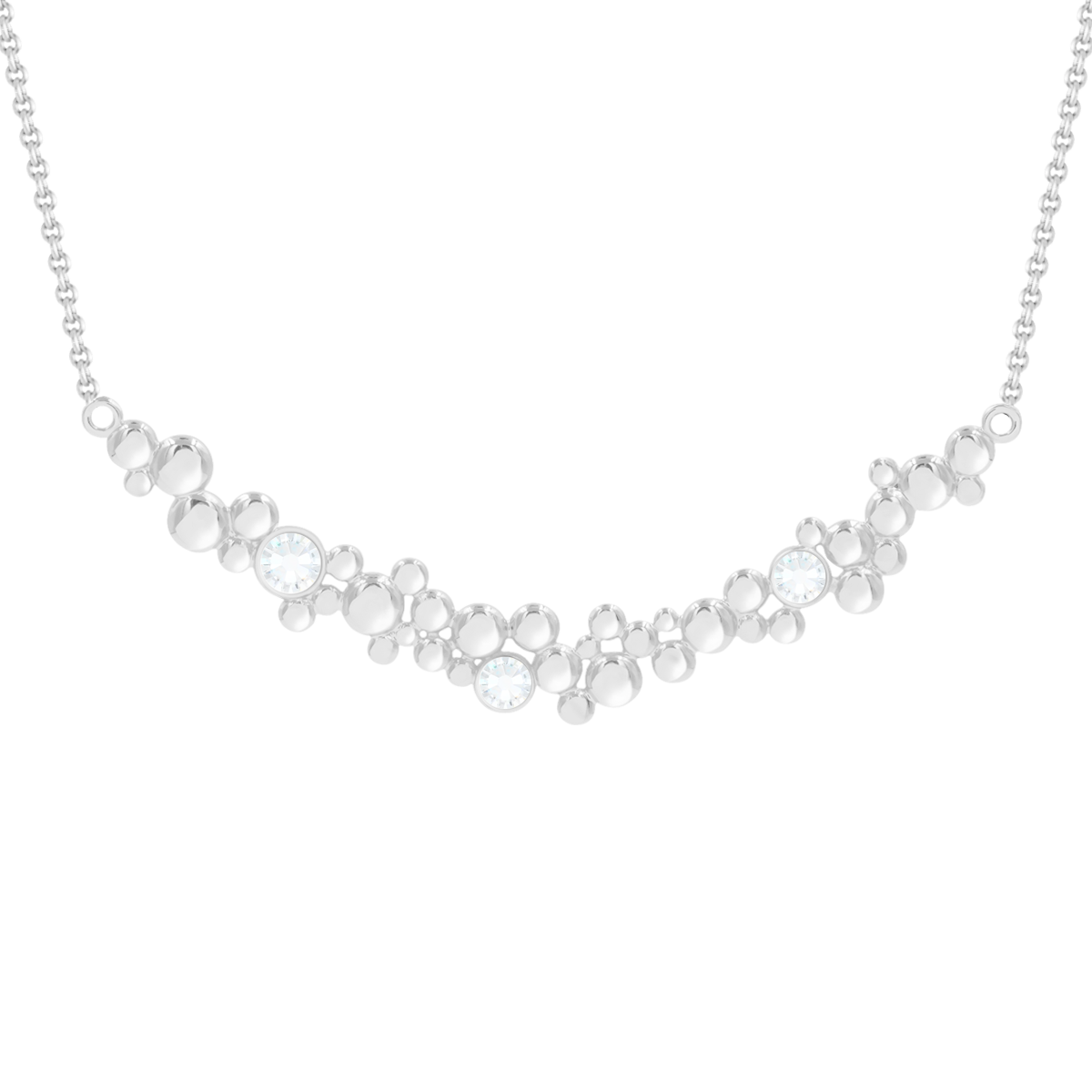 Collier Sparkling III plaqué argent 