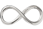 Infini 2,5 cm en argent