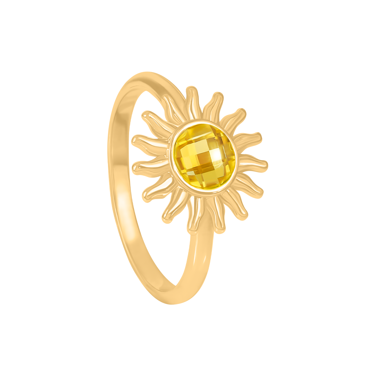 Bague Soleil petite doré à l’or fin