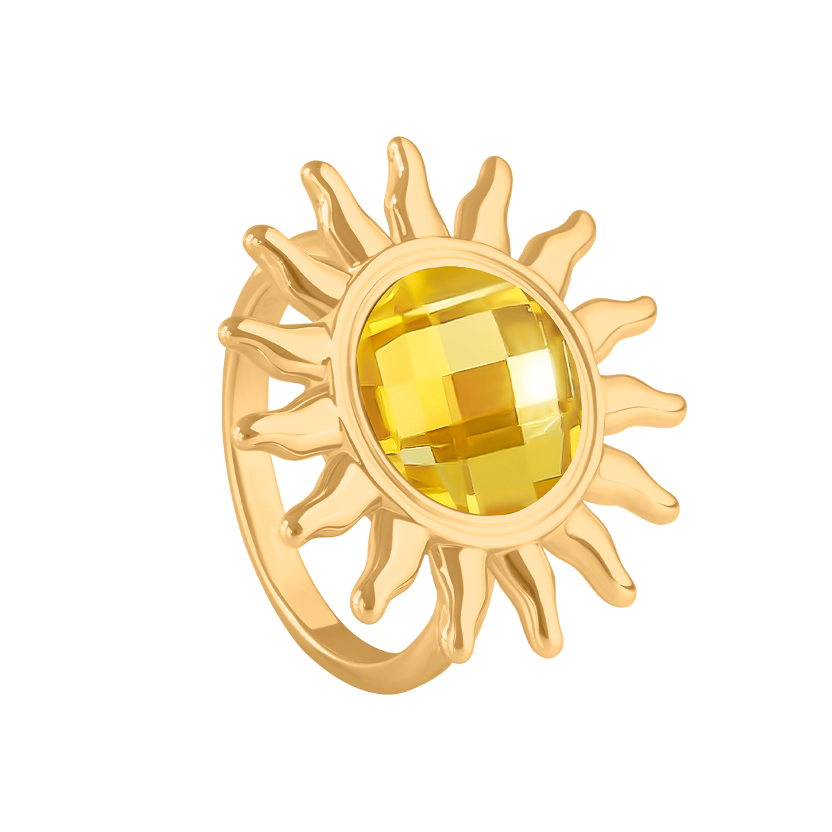 Bague Soleil doré à l’or fin